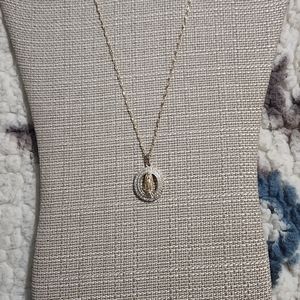 Virgen de Guadalupe Necklace / Laminated Gold/ Oro Laminado